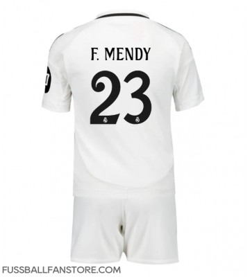 Real Madrid Ferland Mendy #23 Replik Heimtrikot Kinder 2024-25 Kurzarm (+ Kurze Hosen)